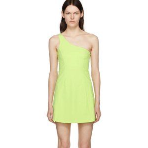 Outdoor Voices Honeydew One Shoulder Exercise Dress